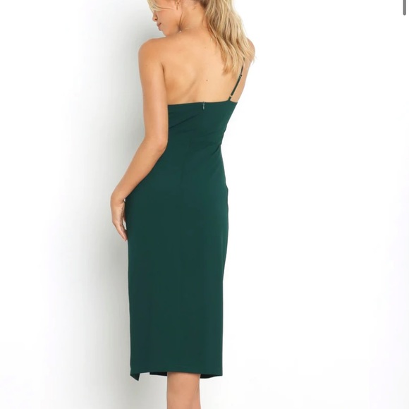 green mid length dress - Picture 2 of 5